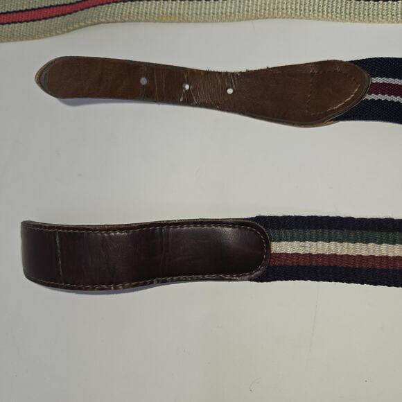 Vintage Children's Belt Lot of 5 Woven Elastic Leather 24" to 26" Adjustable - Picture 4 of 16